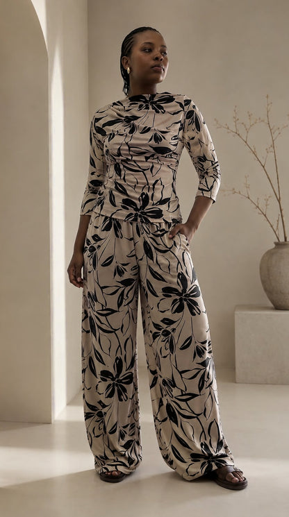Spring Cut Ruche Top in Yves