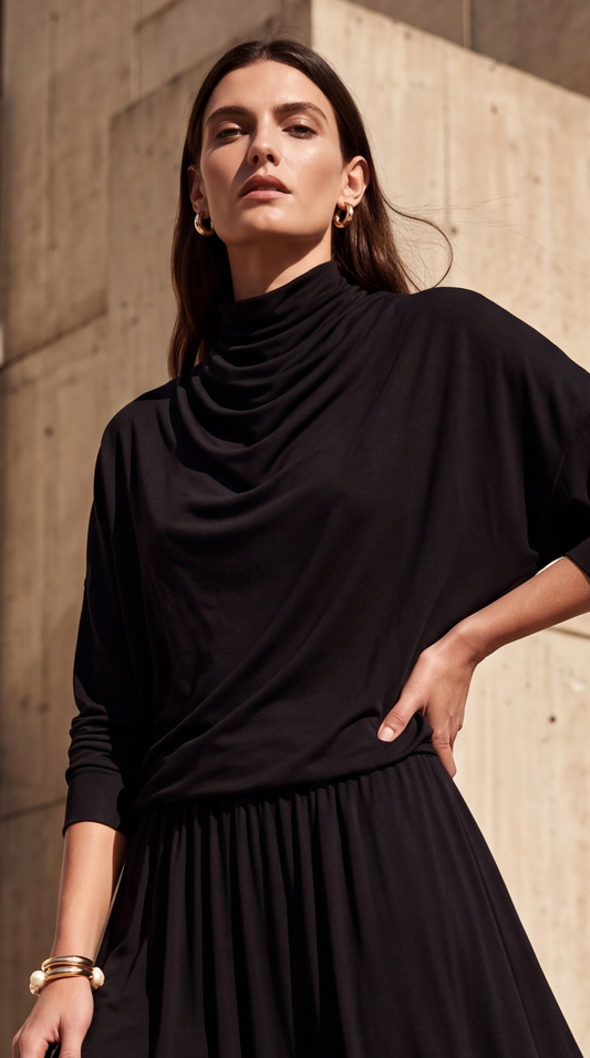 Black Ruche Set